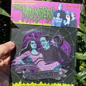 Gothic Rare Vintage Inspired Munsters Iron Patch NWT